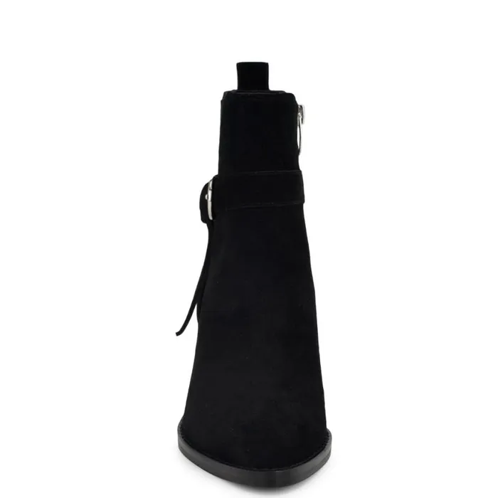 Nine West Boots and Booties Women Lemone Pointy Toe Booties Black Suede Nine West Boots and Booties Women Lemone Pointy Toe Booties Black Suede