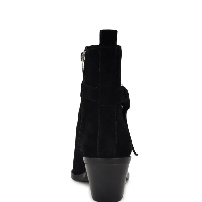 Nine West Boots and Booties Women Lemone Pointy Toe Booties Black Suede Nine West Boots and Booties Women Lemone Pointy Toe Booties Black Suede
