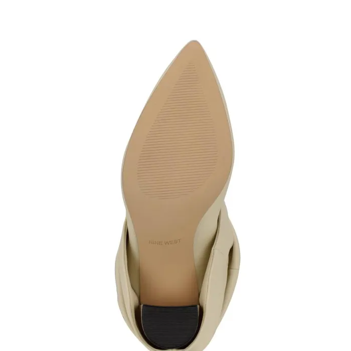 Nine West Boots and Booties Women Lindey Foldover Dress Boots Ivory Nine West Boots and Booties Women Lindey Foldover Dress Boots Ivory