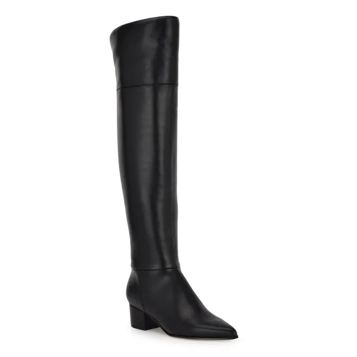 Nine West Boots and Booties Women Maner Over The Knee Boots Black