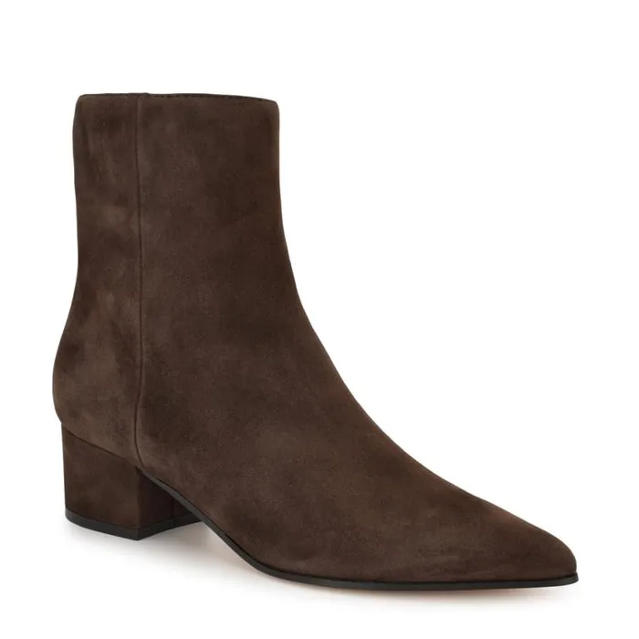 Nine West Boots and Booties Women Maribu Ankle Booties Brown Suede Nine West Boots and Booties Women Maribu Ankle Booties Brown Suede