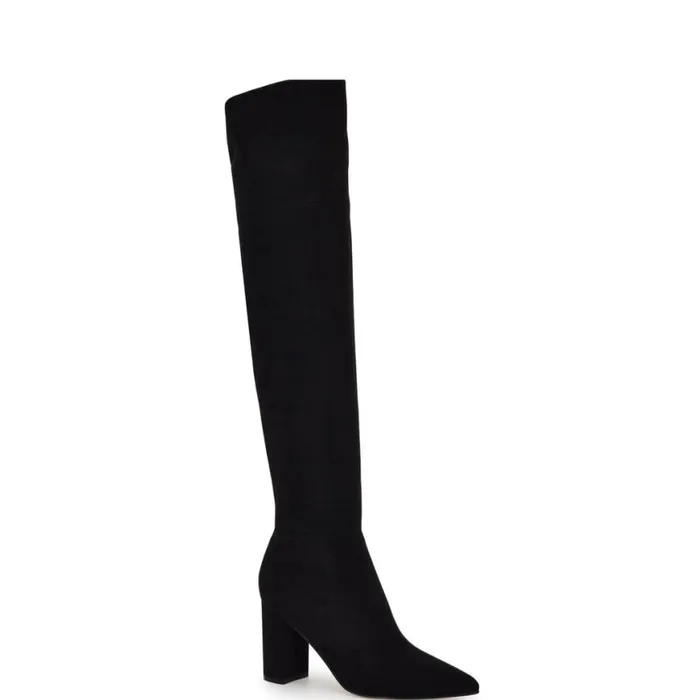 Nine West Boots and Booties Women Miykah Over The Knee Boots Black