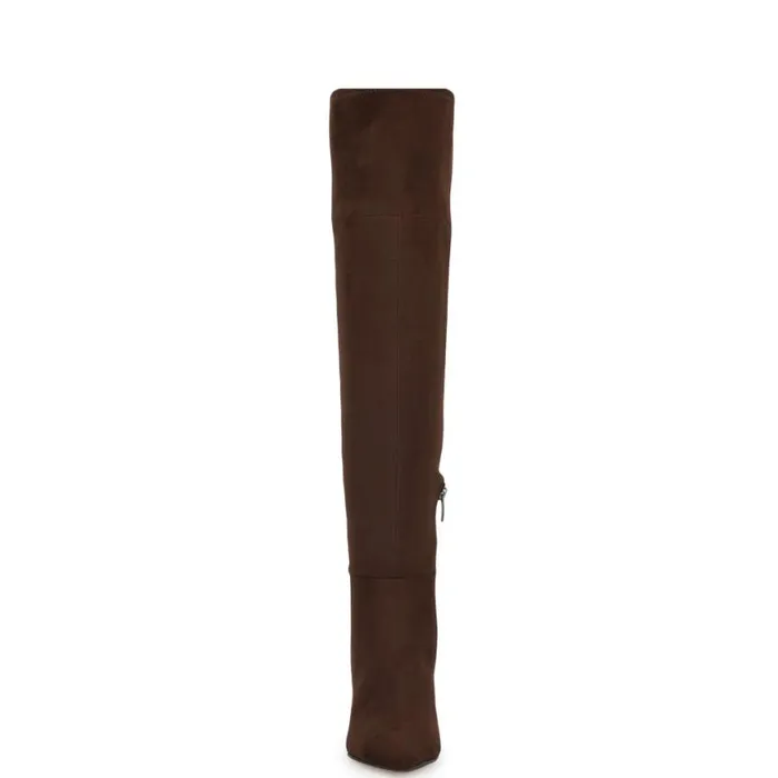 Nine West Boots and Booties Women Miykah Over The Knee Boots Dark Brown Nine West Boots and Booties Women Miykah Over The Knee Boots Dark Brown