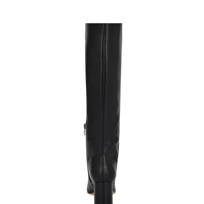 Nine West Boots and Booties Women Netion Wide Calf Knee High Boots Black Smooth Nine West Boots and Booties Women Netion Wide Calf Knee High Boots Black Smooth