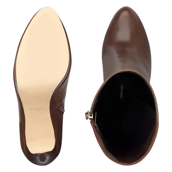 Nine West Boots and Booties Women Quizme Wide Calf Platform Boots Brown Leathersuede Nine West Boots and Booties Women Quizme Wide Calf Platform Boots Brown Leathersuede