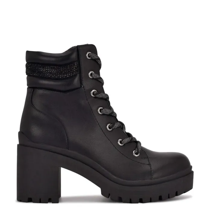Nine West Boots and Booties Women Quona Combat Booties Black
