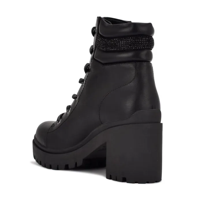 Nine West Boots and Booties Women Quona Combat Booties Black Nine West Boots and Booties Women Quona Combat Booties Black