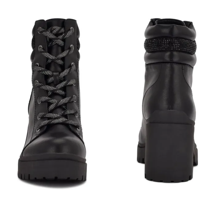 Nine West Boots and Booties Women Quona Combat Booties Black Nine West Boots and Booties Women Quona Combat Booties Black