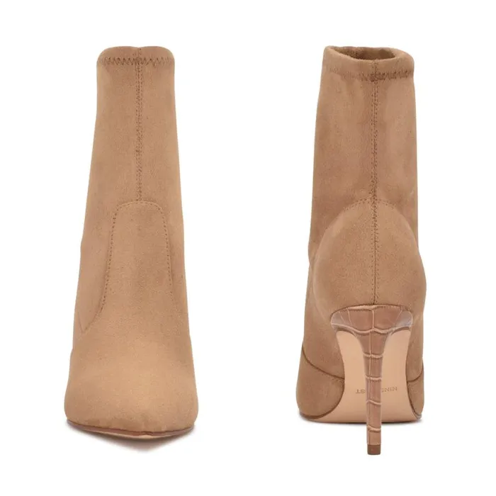 Nine West Boots and Booties Women Reves Dress Booties Tan Suede Nine West Boots and Booties Women Reves Dress Booties Tan Suede