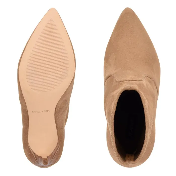 Nine West Boots and Booties Women Reves Dress Booties Tan Suede Nine West Boots and Booties Women Reves Dress Booties Tan Suede