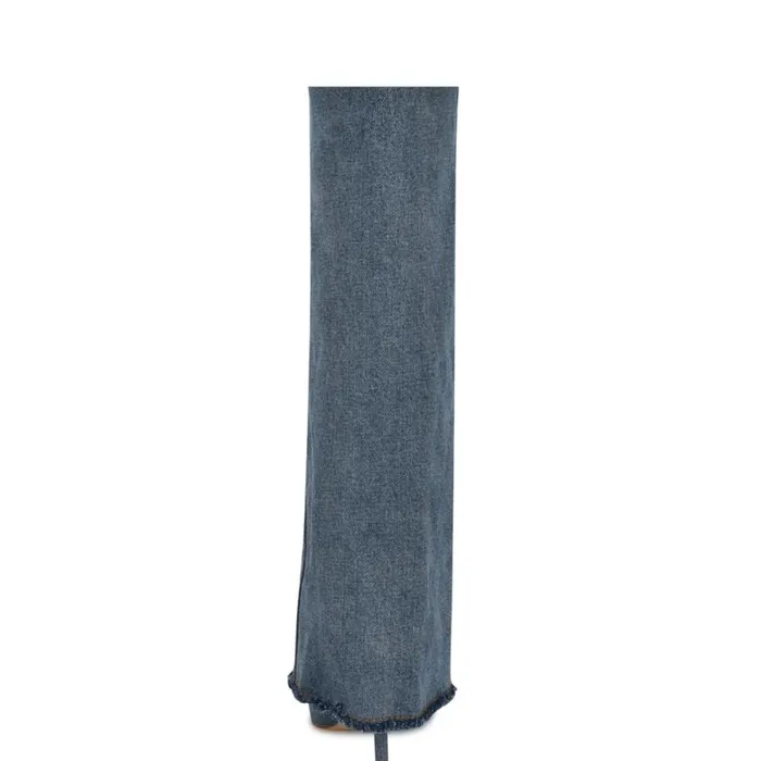 Nine West Boots and Booties Women Rhoree Knee High Dress Boots Light Denim