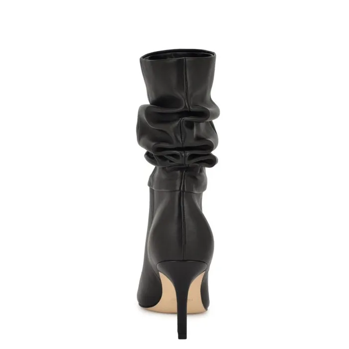 Nine West Boots and Booties Women Slouch Dress Booties Black Leather
