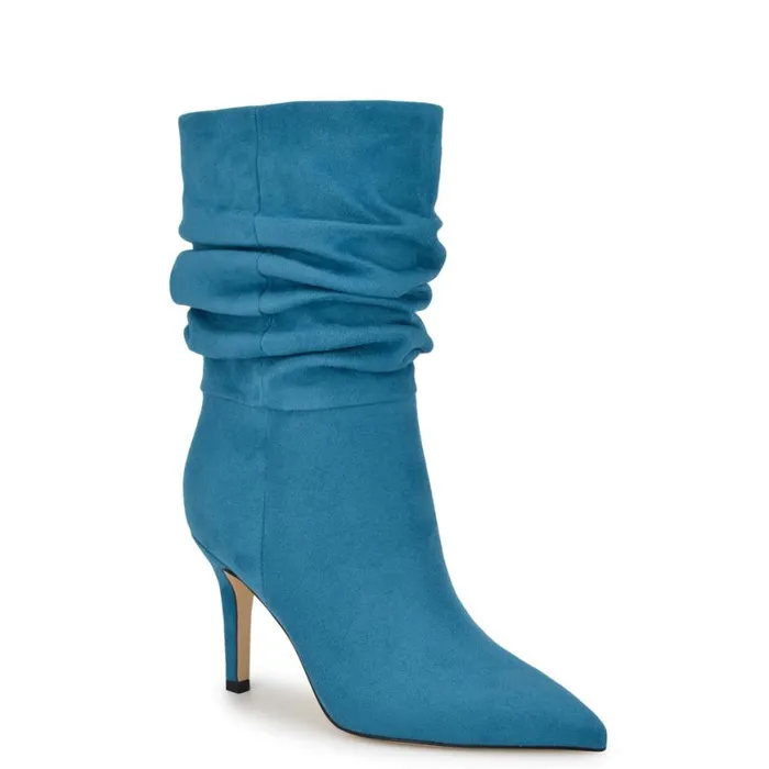 Nine West Boots and Booties Women Slouch Dress Booties Blue Nine West Boots and Booties Women Slouch Dress Booties Blue