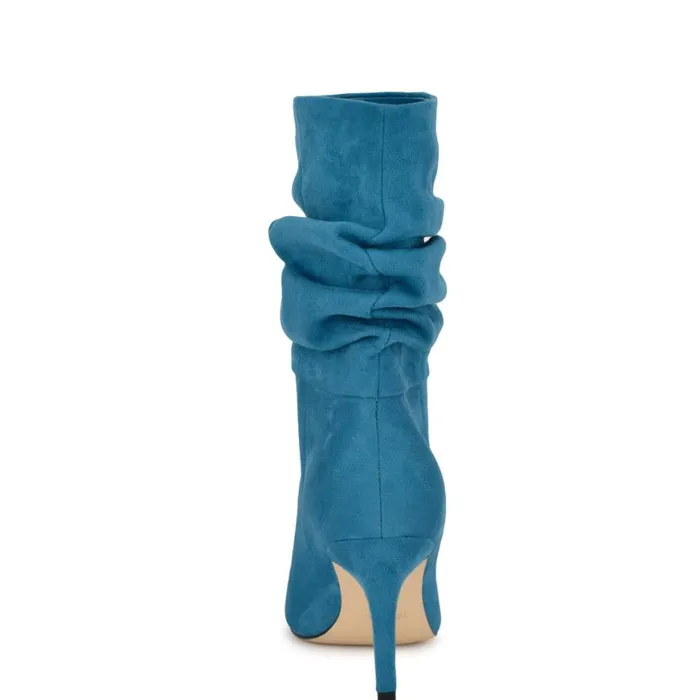 Nine West Boots and Booties Women Slouch Dress Booties Blue Nine West Boots and Booties Women Slouch Dress Booties Blue