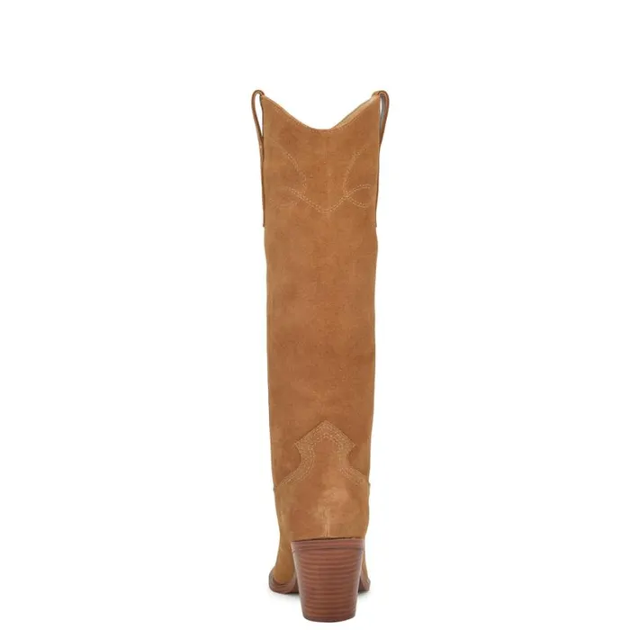 Nine West Boots and Booties Women Smash Western Boots Brown Suede