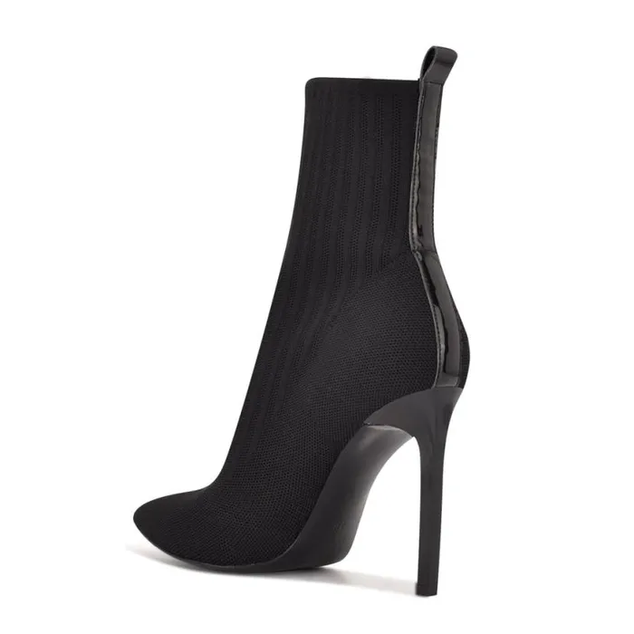 Nine West Boots and Booties Women Teoy Dress Booties Black Knit