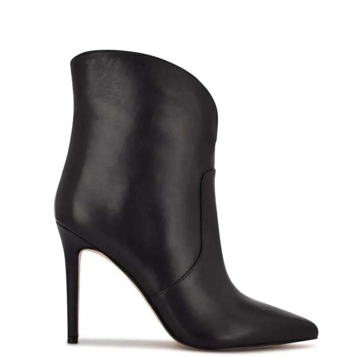 Nine West Boots and Booties Women Tolate Dress Booties Black Leather