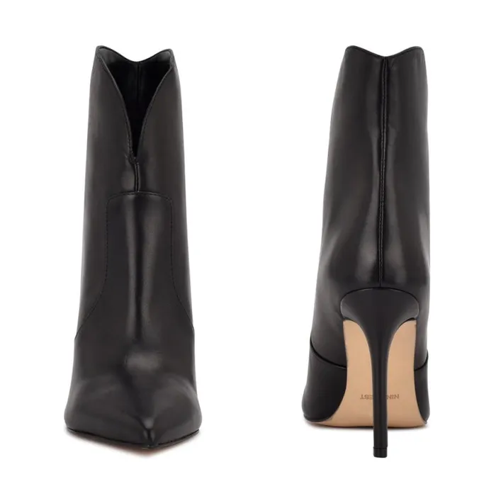 Nine West Boots and Booties Women Tolate Dress Booties Black Leather Nine West Boots and Booties Women Tolate Dress Booties Black Leather