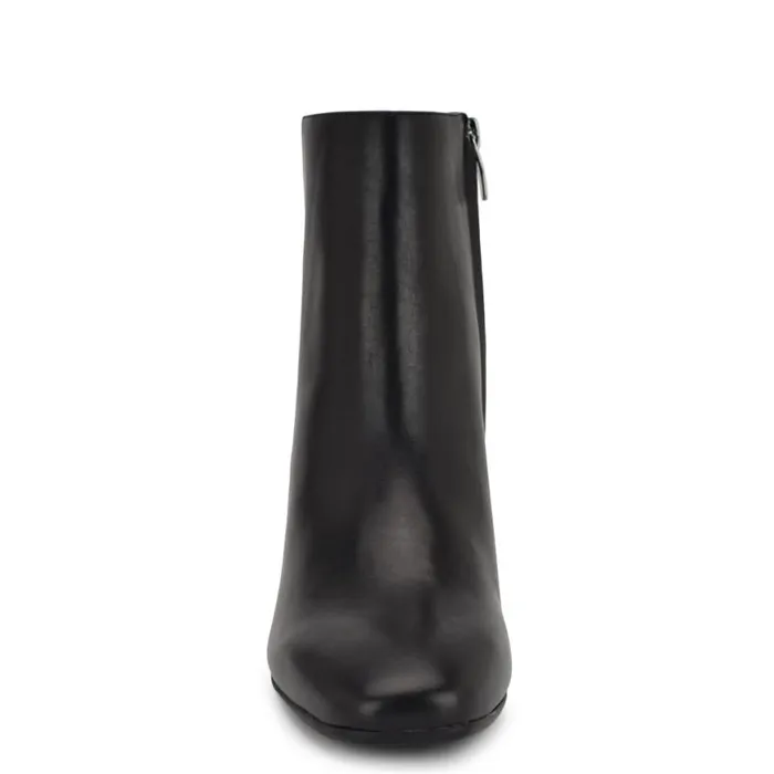 Nine West Boots and Booties Women Trunke 92159 Square Toe Booties Black Leather Nine West Boots and Booties Women Trunke 92159 Square Toe Booties Black Leather