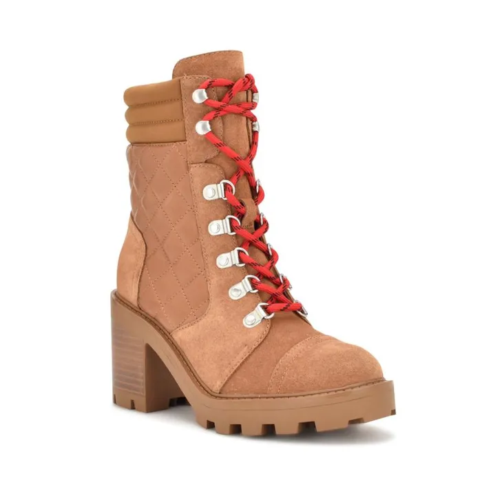 Nine West Boots and Booties Women Unite Lug Sole Booties Medium Brown Suede Nine West Boots and Booties Women Unite Lug Sole Booties Medium Brown Suede