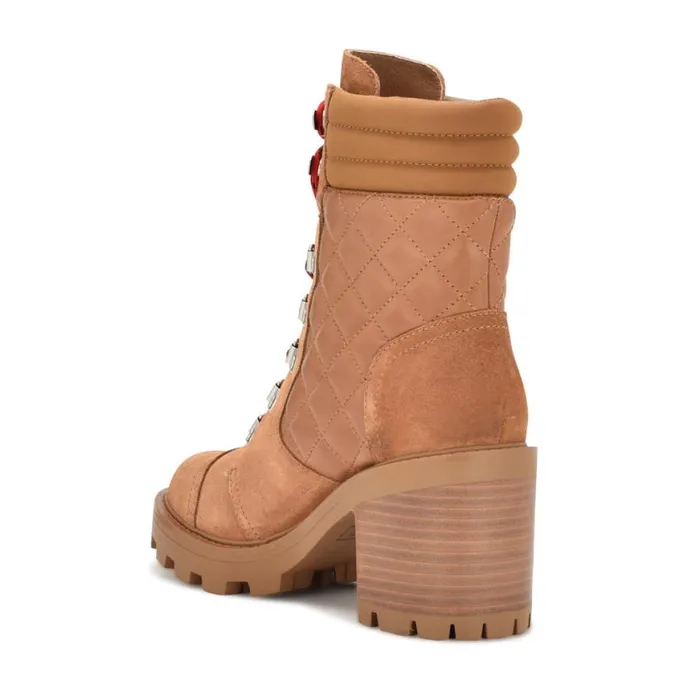Nine West Boots and Booties Women Unite Lug Sole Booties Medium Brown Suede Nine West Boots and Booties Women Unite Lug Sole Booties Medium Brown Suede