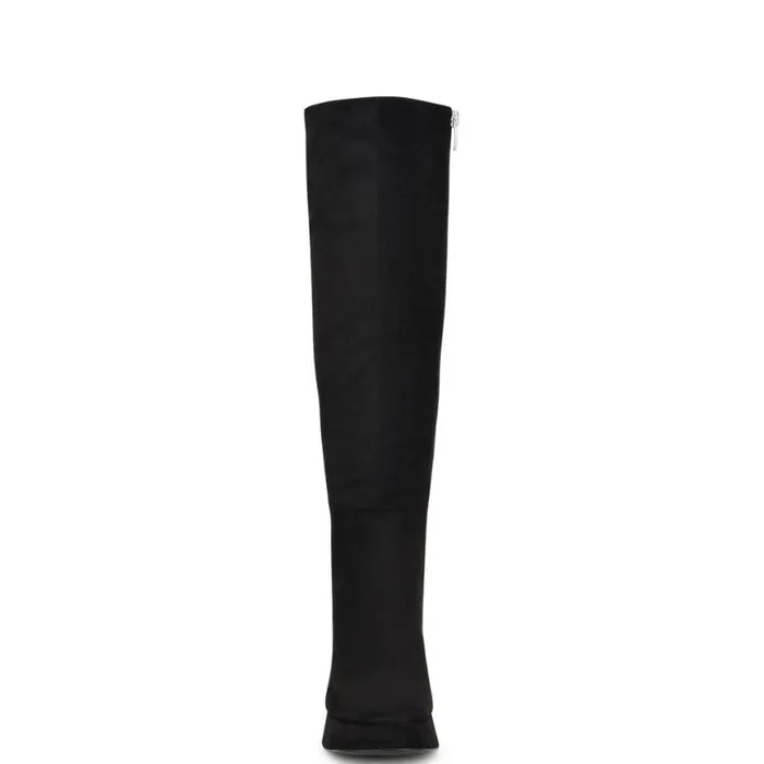 Nine West Boots and Booties Women Vadda Platform Boots Black Suede Nine West Boots and Booties Women Vadda Platform Boots Black Suede