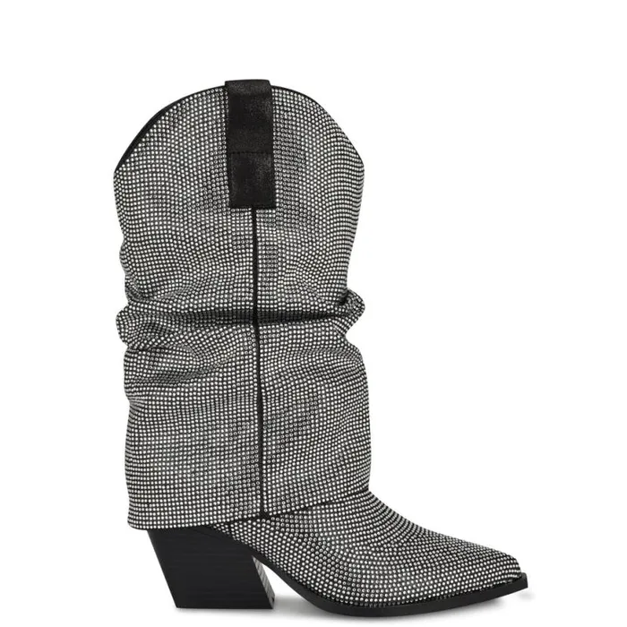Nine West Boots and Booties Women Wilton Western Boots Pewter