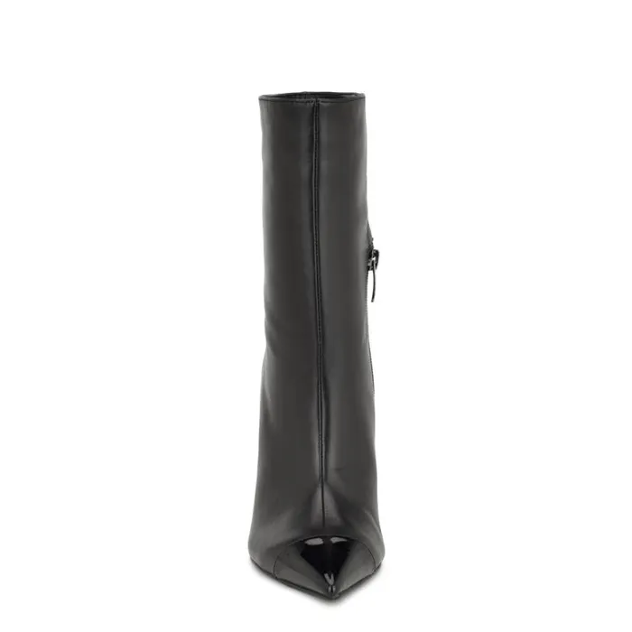 Nine West Boots and Booties Women Winner Cap Toe Heeled Dress Booties Black