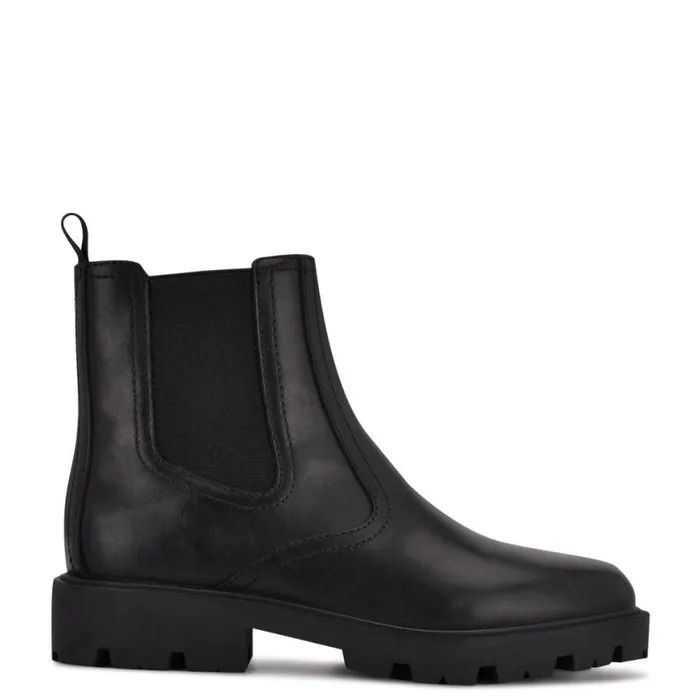 Nine West Boots and Booties Women Yeeps Chelsea Lug Sole Booties Black