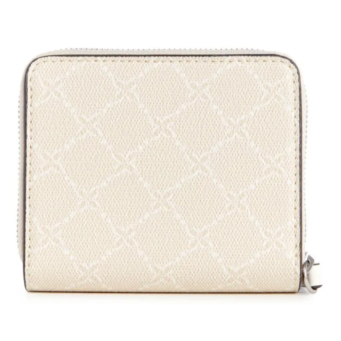 Nine West Clutches and Wallets Women Linnette Small Zip Around Wallet Cream Logo Nine West Clutches and Wallets Women Linnette Small Zip Around Wallet Cream Logo