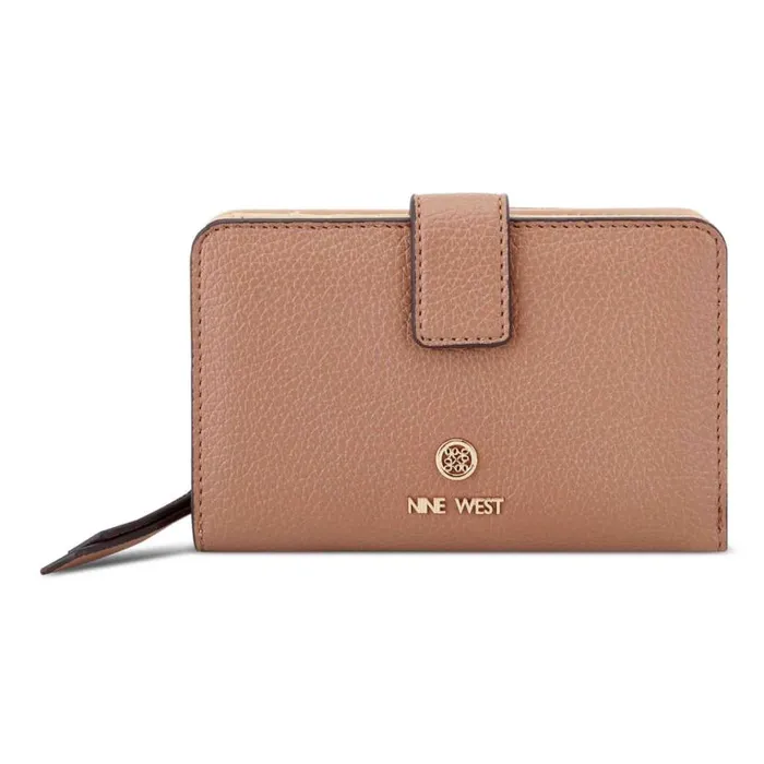 Nine West Clutches and Wallets Women Lockup 9S French Wallet Clay