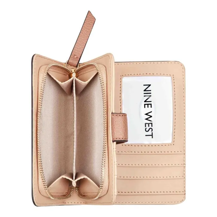 Nine West Clutches and Wallets Women Lockup 9S French Wallet Clay Nine West Clutches and Wallets Women Lockup 9S French Wallet Clay