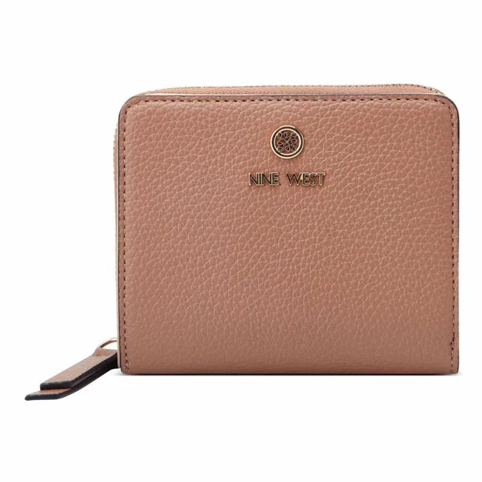 Nine West Clutches and Wallets Women Lockup 9S Small Zip Wallet Clay