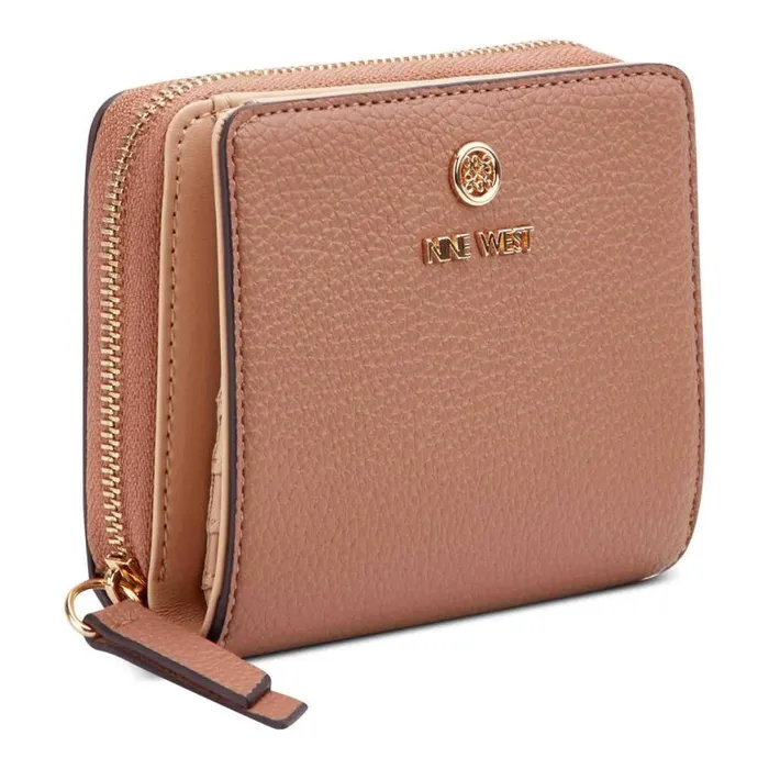 Nine West Clutches and Wallets Women Lockup 9S Small Zip Wallet Clay Nine West Clutches and Wallets Women Lockup 9S Small Zip Wallet Clay