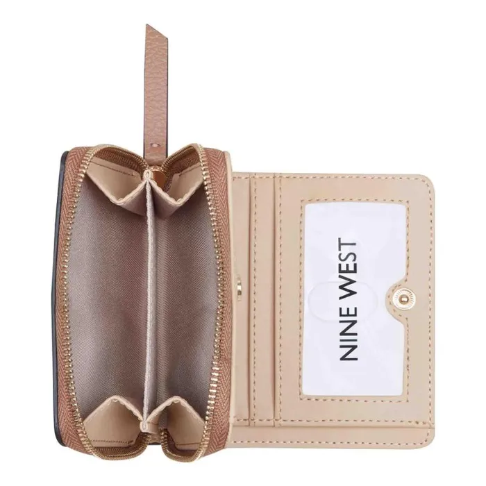 Nine West Clutches and Wallets Women Lockup 9S Small Zip Wallet Clay Nine West Clutches and Wallets Women Lockup 9S Small Zip Wallet Clay