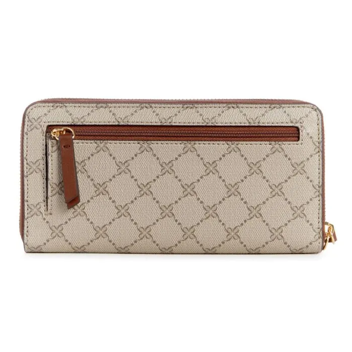 Nine West Clutches and Wallets Women Lockup 9S Zip Around With Wristlet Beige Logomahogany Nine West Clutches and Wallets Women Lockup 9S Zip Around With Wristlet Beige Logomahogany