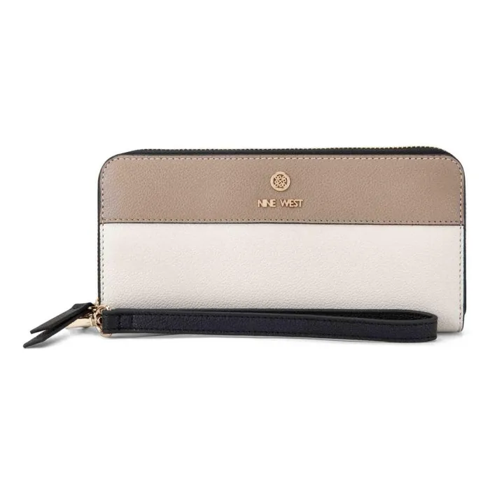 Nine West Clutches and Wallets Women Lockup 9S Zip Around With Wristlet Milkmulti Nine West Clutches and Wallets Women Lockup 9S Zip Around With Wristlet Milkmulti
