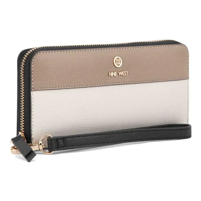 Nine West Clutches and Wallets Women Lockup 9S Zip Around With Wristlet Milkmulti Nine West Clutches and Wallets Women Lockup 9S Zip Around With Wristlet Milkmulti