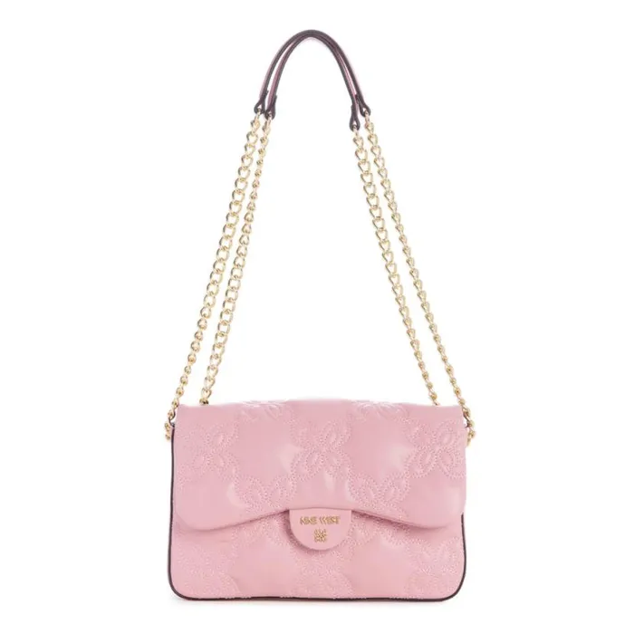 Nine West Crossbody Women Cosette Flap Convertible Crossbody Carnation