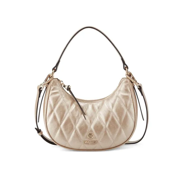 Nine West Crossbody Women Gibson Mini Hobo Crossbody Gold
