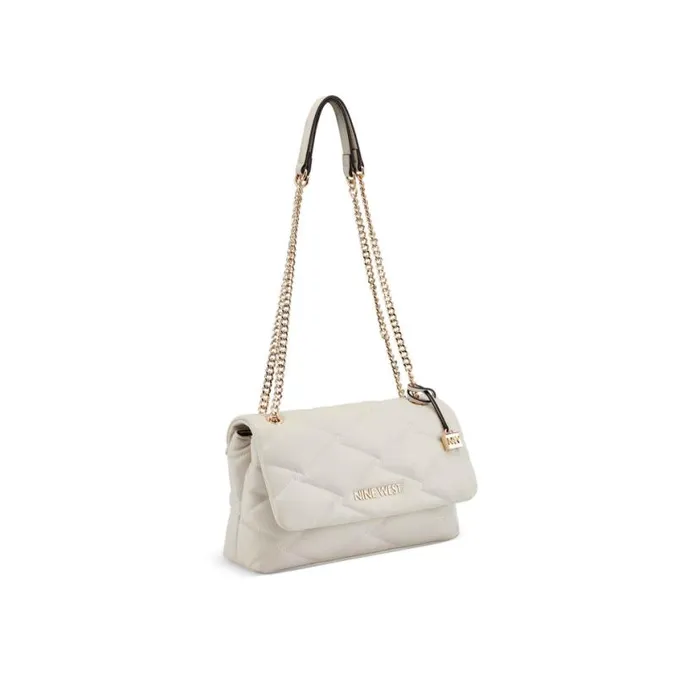 Nine West Crossbody Women Regan Convertible Chain Flap Milk Nine West Crossbody Women Regan Convertible Chain Flap Milk