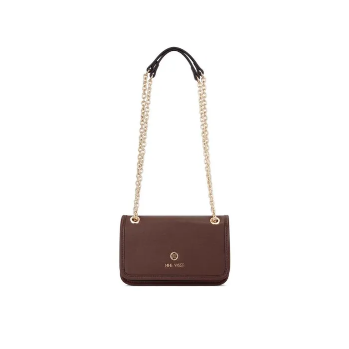 Nine West Crossbody Women Saoirse Mini Convertible Crossbody Flap Raisin
