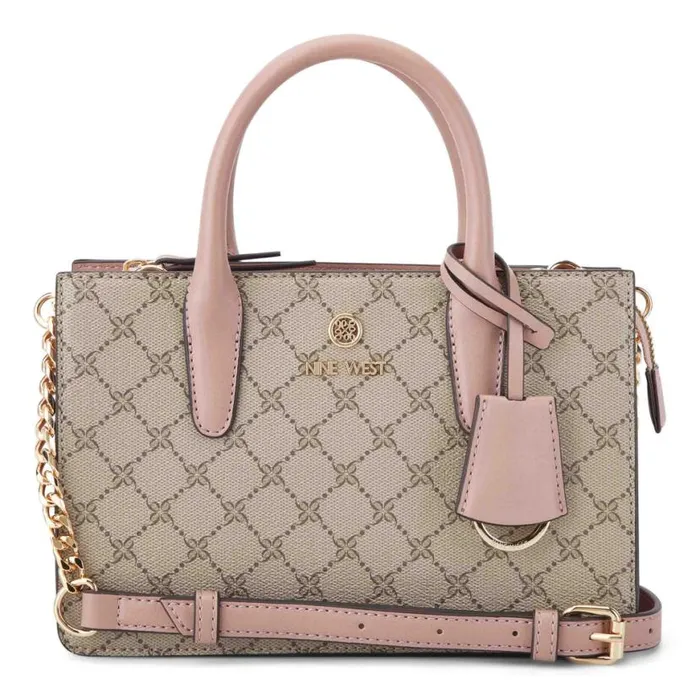 Nine West Crossbody Women Siera Mini Satchel Crossbody Beigelogodusk