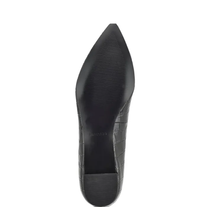 Nine West Flats Women Abay Smoking Flats Black Croco