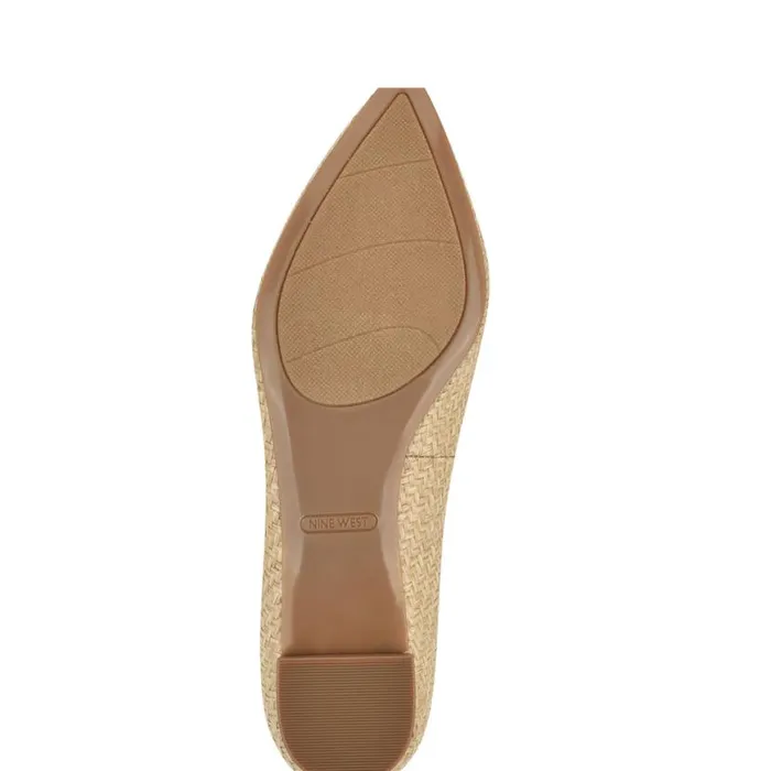 Nine West Flats Women Abay Smoking Flats Natural Raffia