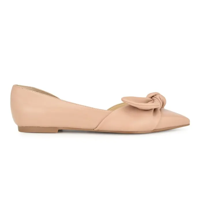 Nine West Flats Women Bannie D039Orsay Flats Barely Nude