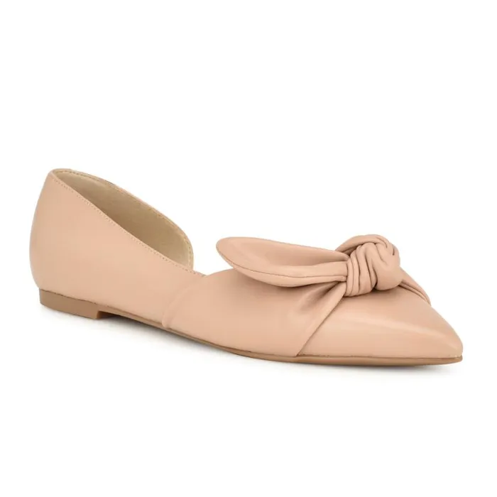 Nine West Flats Women Bannie D039Orsay Flats Barely Nude Nine West Flats Women Bannie D039Orsay Flats Barely Nude