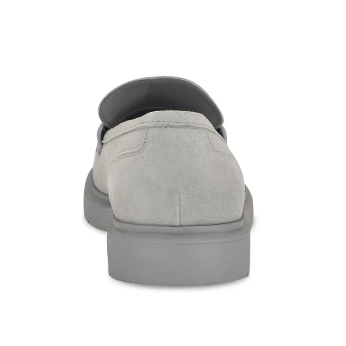 Nine West Flats Women Bonet Casual Loafers Light Blue Suede Nine West Flats Women Bonet Casual Loafers Light Blue Suede