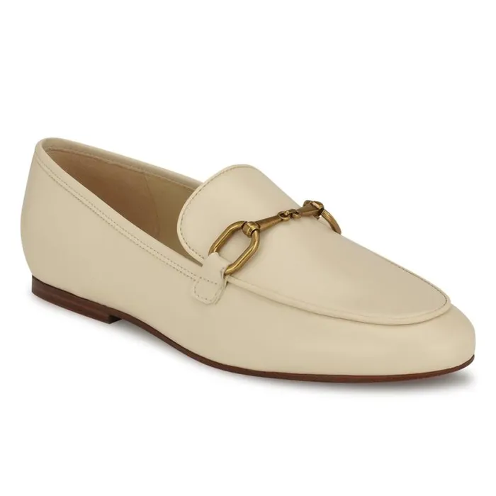 Nine West Flats Women Brayci Casual Loafers Ivory