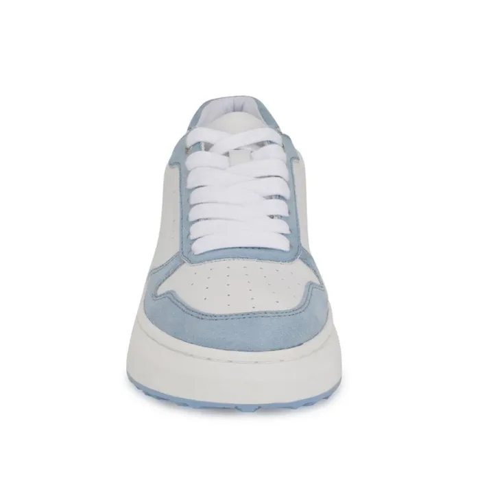 Nine West Flats Women Calpha Laceup Sneakers Whitelight Blue